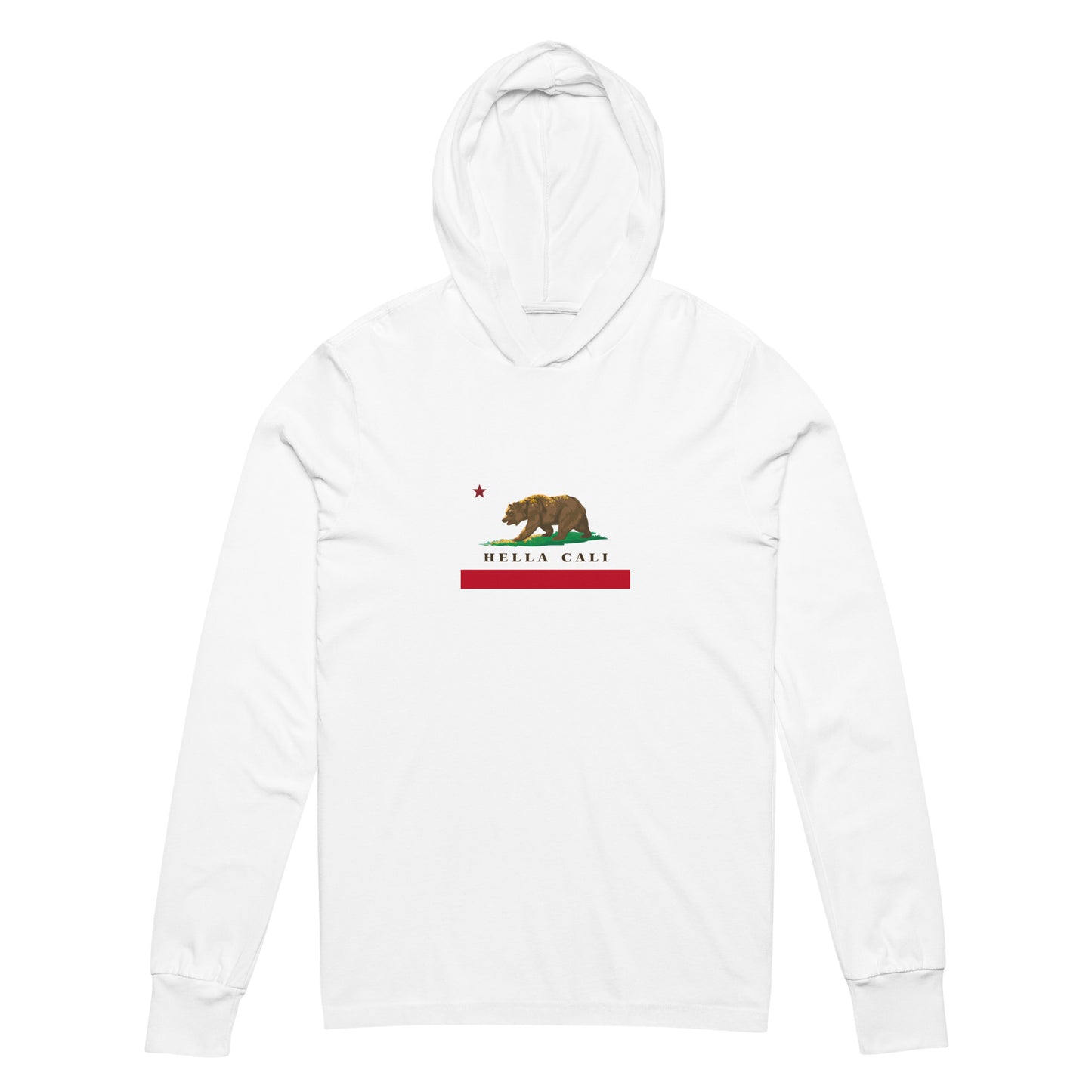 Hella Cali Hooded long-sleeve tee