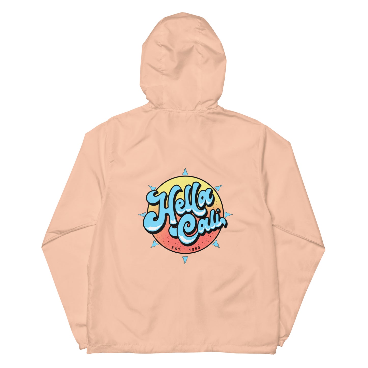 Hella Cali Unisex lightweight zip up windbreaker