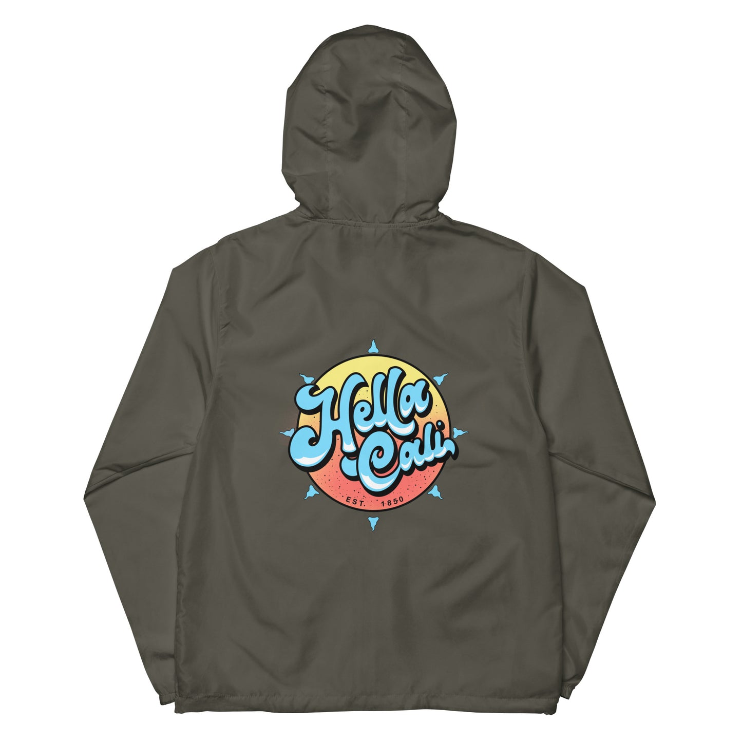 Hella Cali Unisex lightweight zip up windbreaker