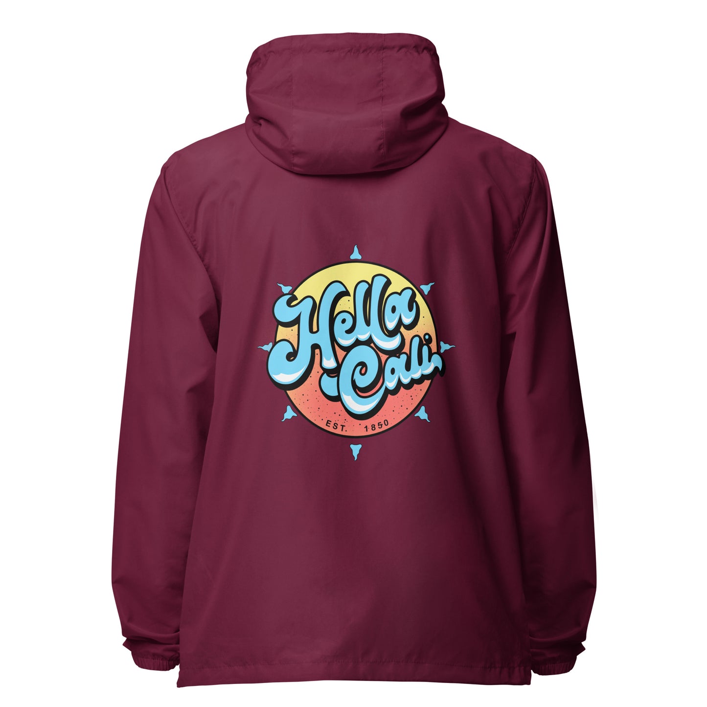 Hella Cali Unisex lightweight zip up windbreaker