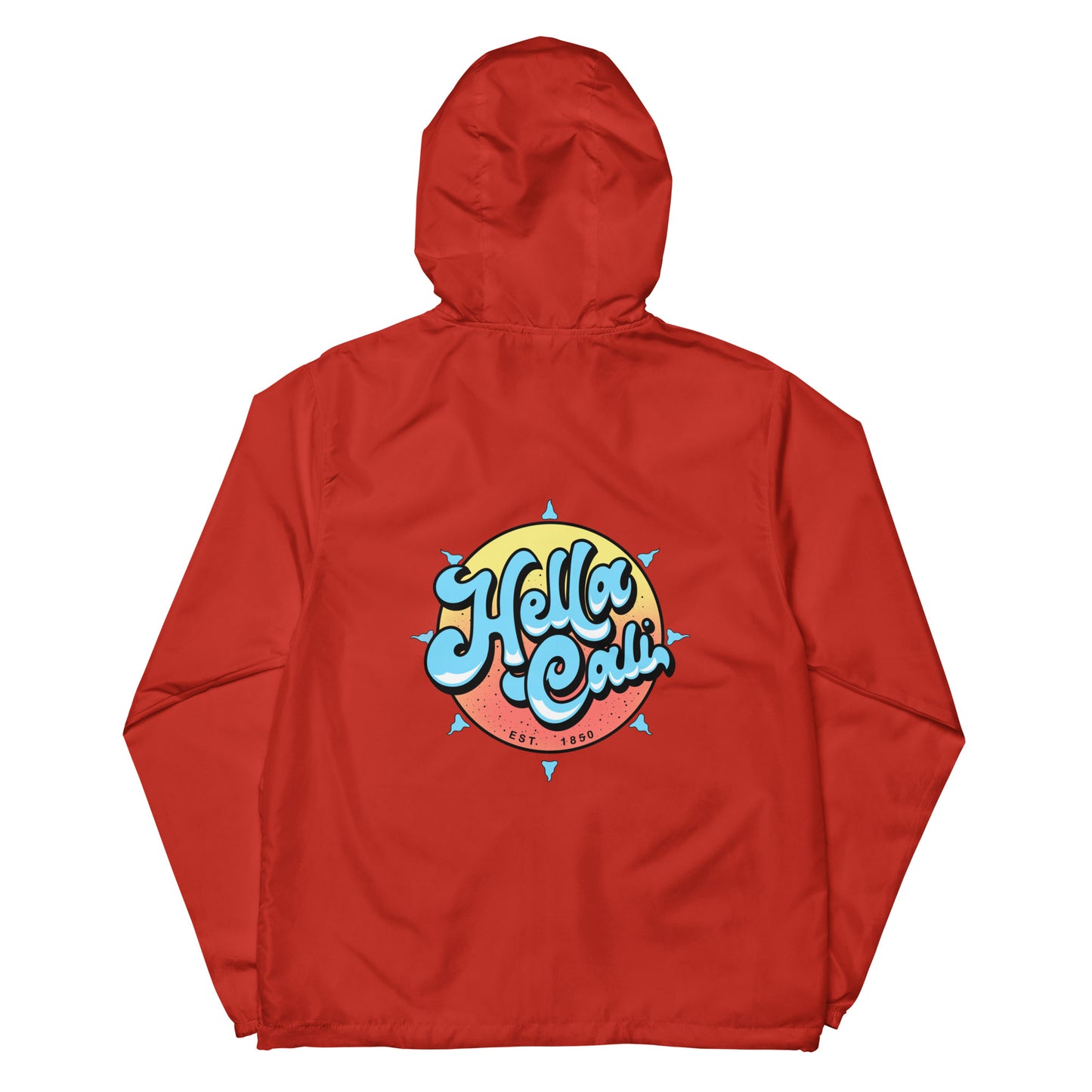 Hella Cali Unisex lightweight zip up windbreaker