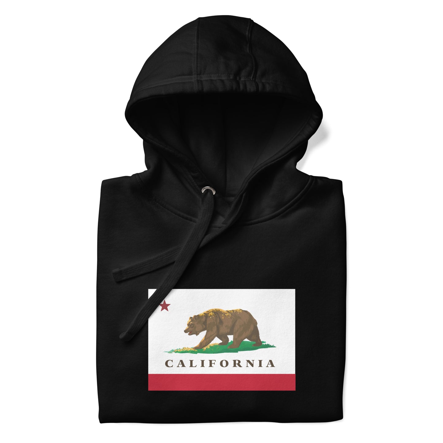 Black California Flag Hoodie 