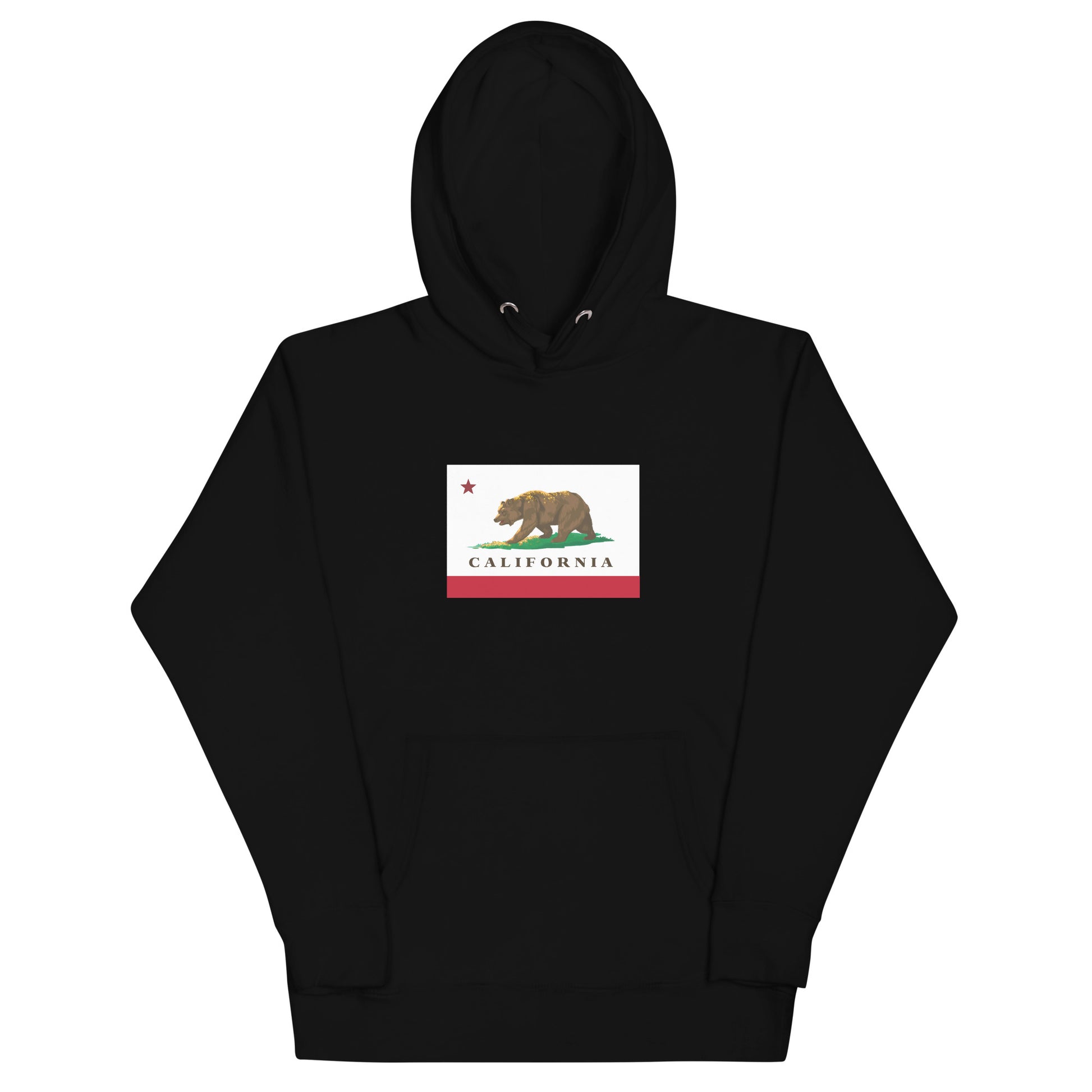 Black California Flag Hoodie