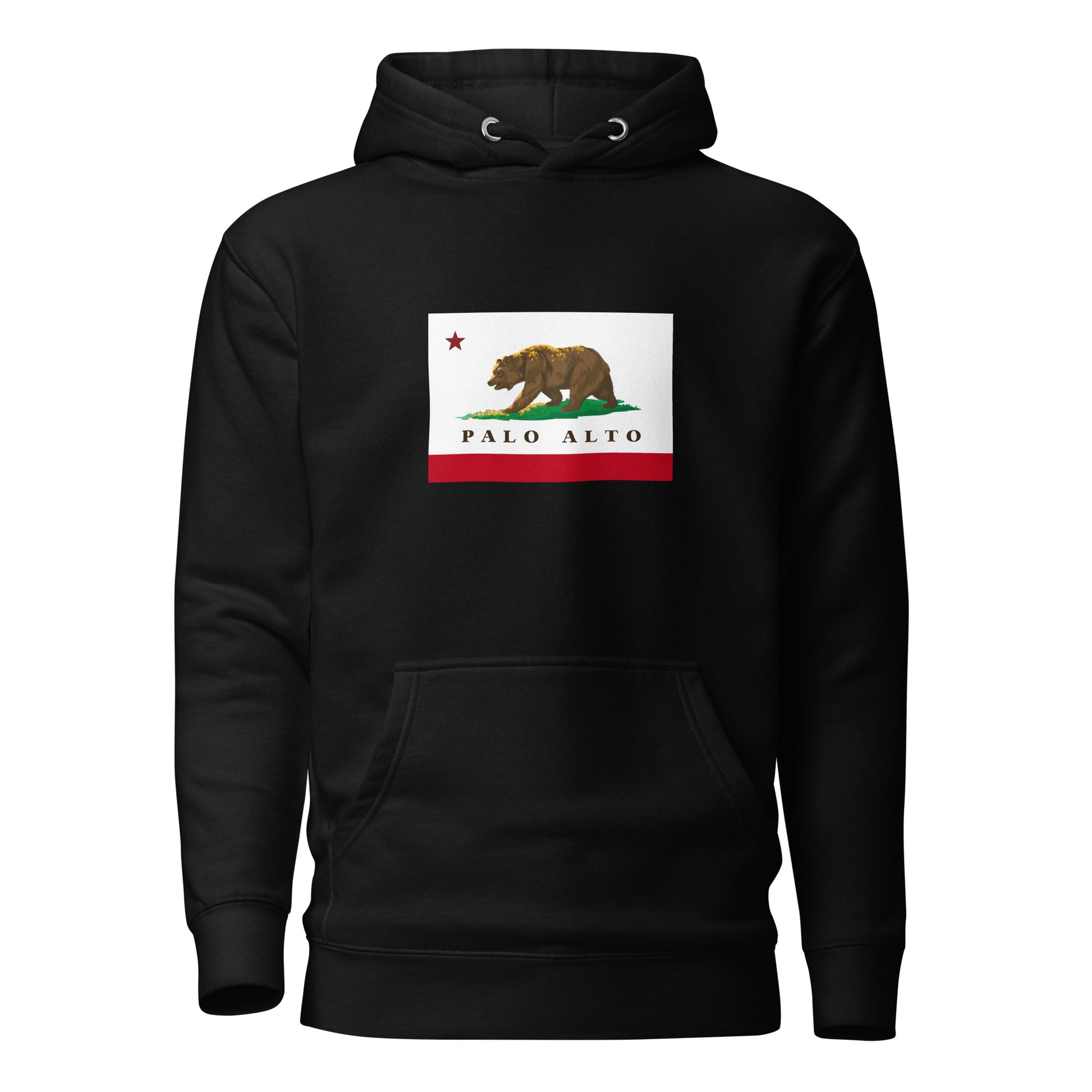 Black Palo Alto CA Hoodie