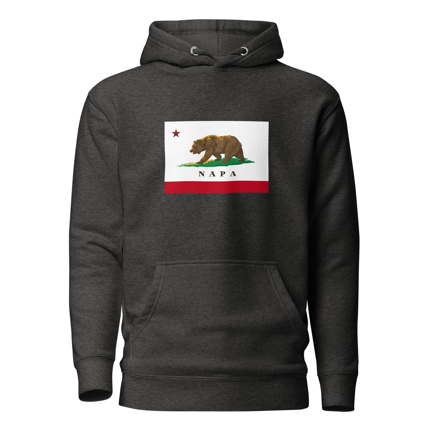 Gray Napa CA Hoodie - CAFlags