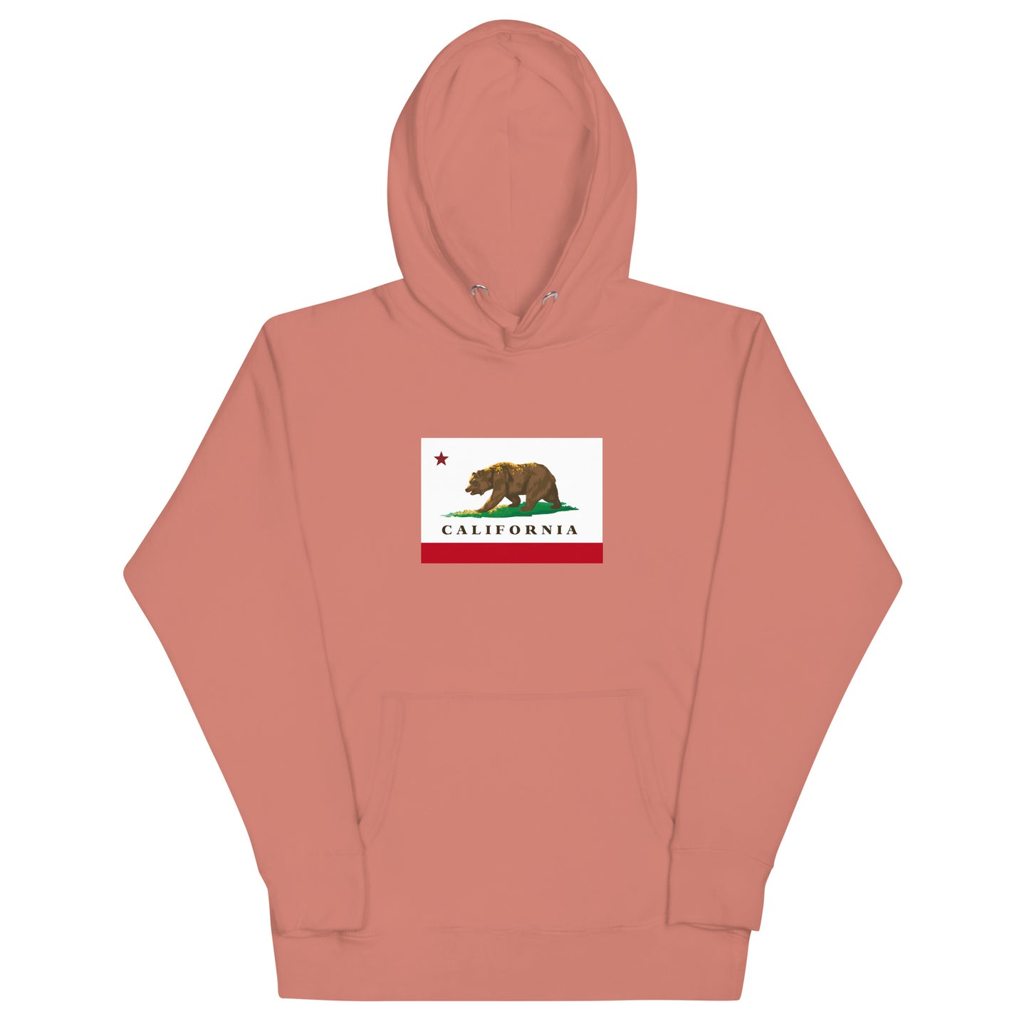 Peach California Flag Hoodie