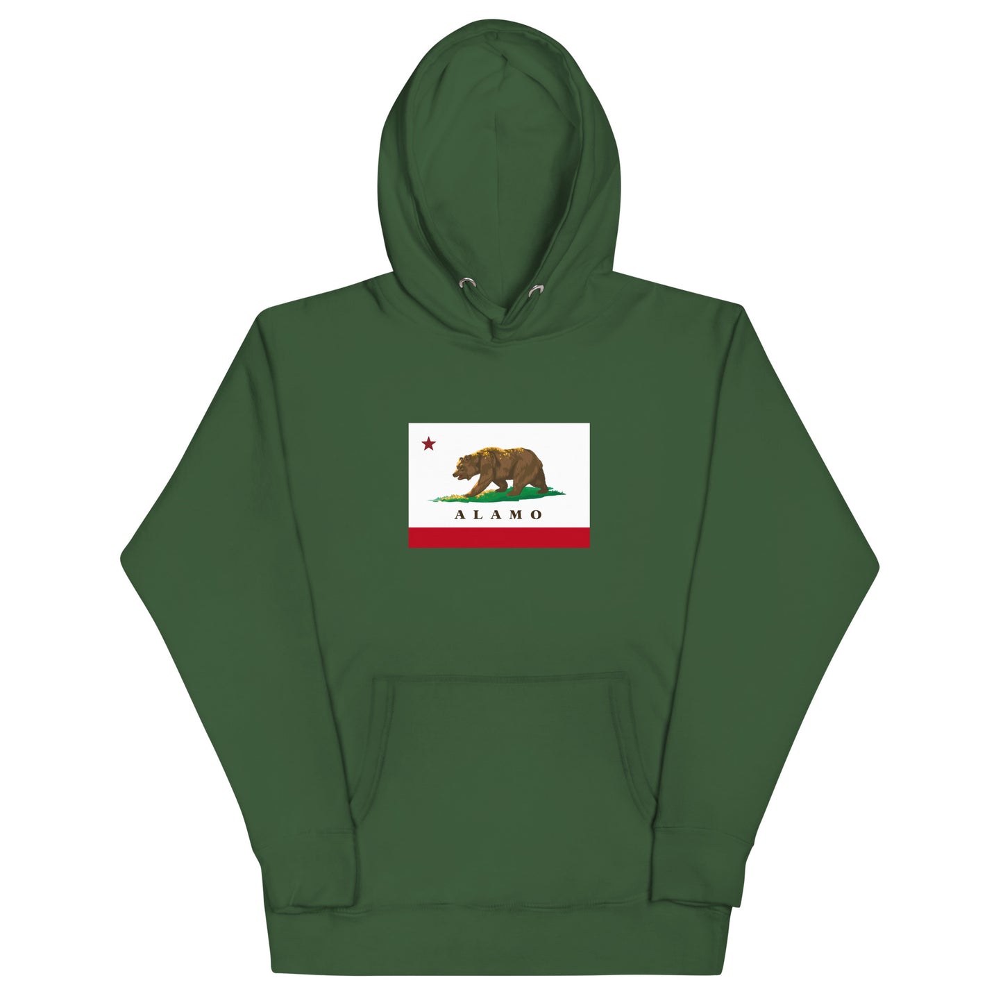 Green Alamo CA Hoodie 