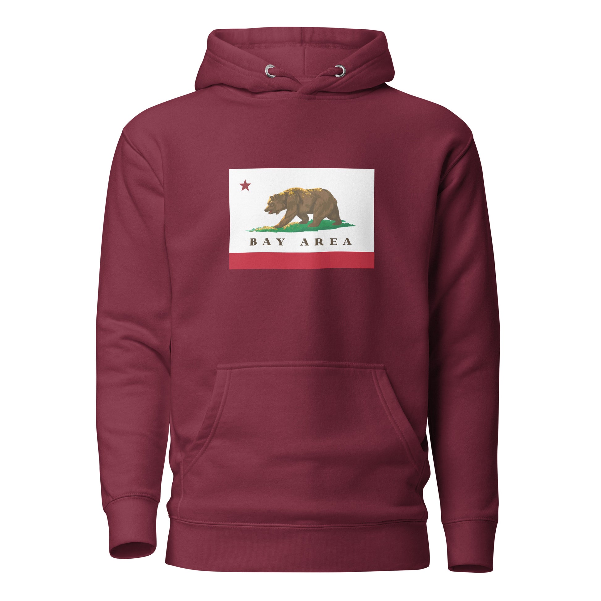 Maroon Bay Area Hoodie - CAFlags