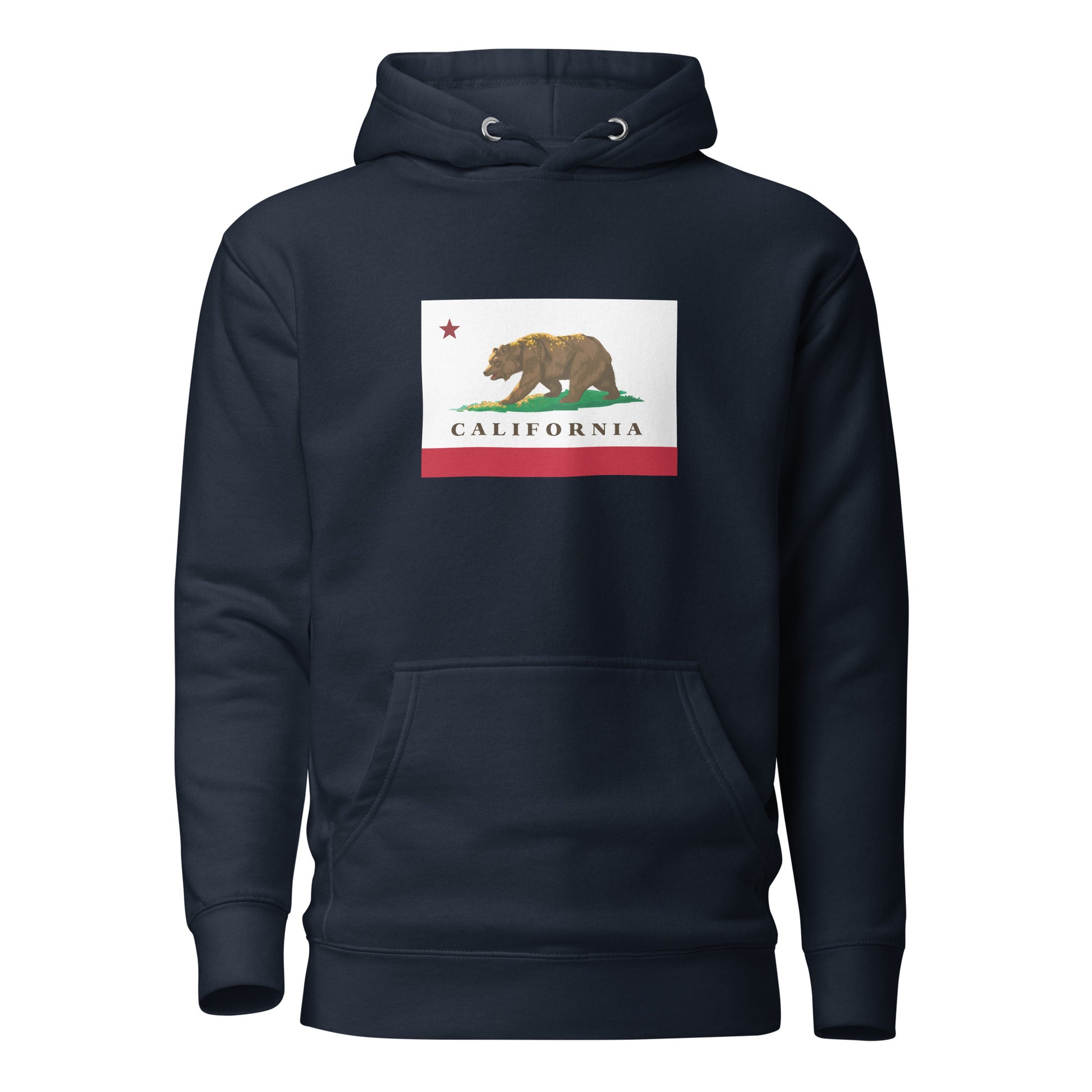 Navy Blue California Flag Hoodie 