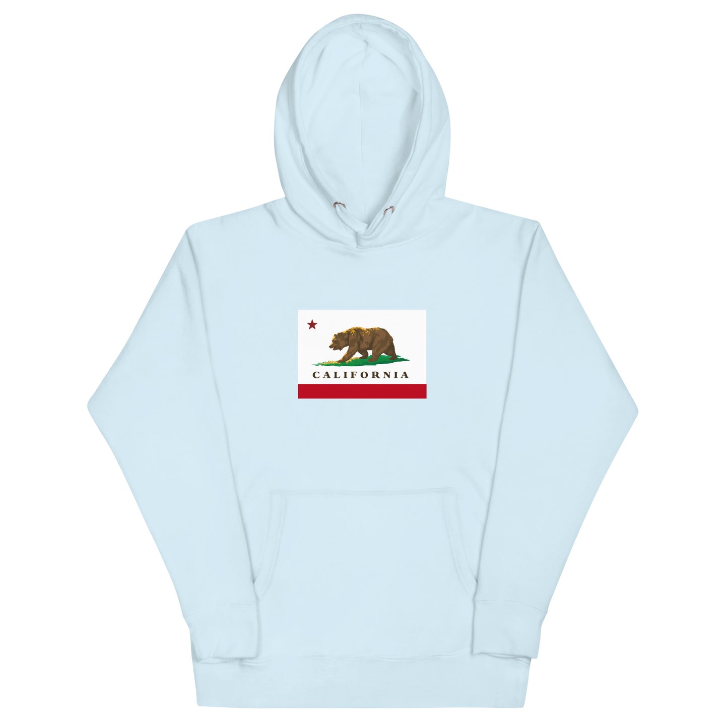 Light Blue California Flag Hoodie