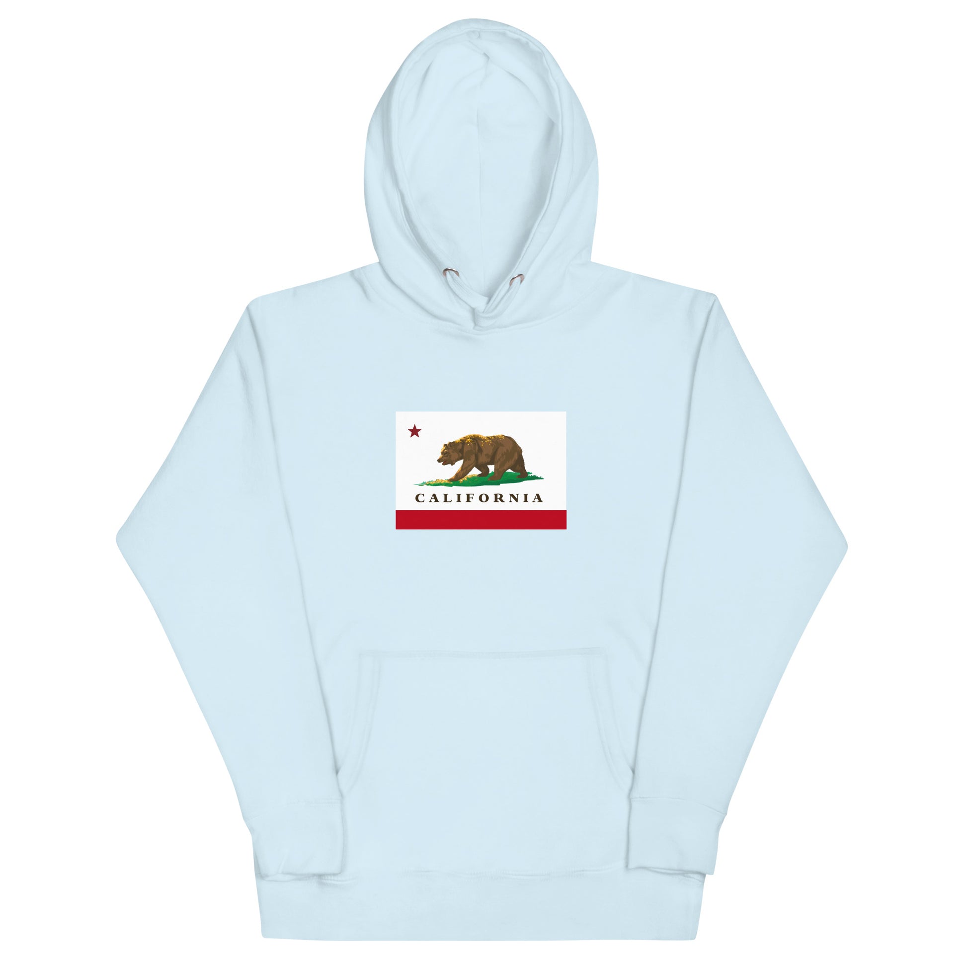 Light Blue California Flag Hoodie