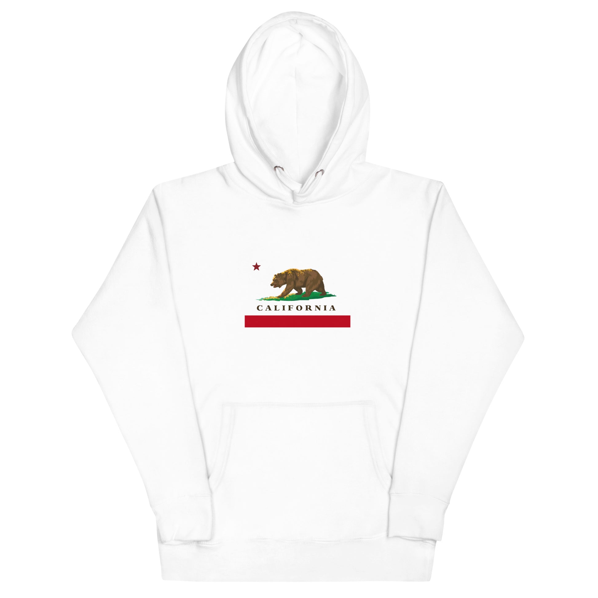 White California Flag Hoodie