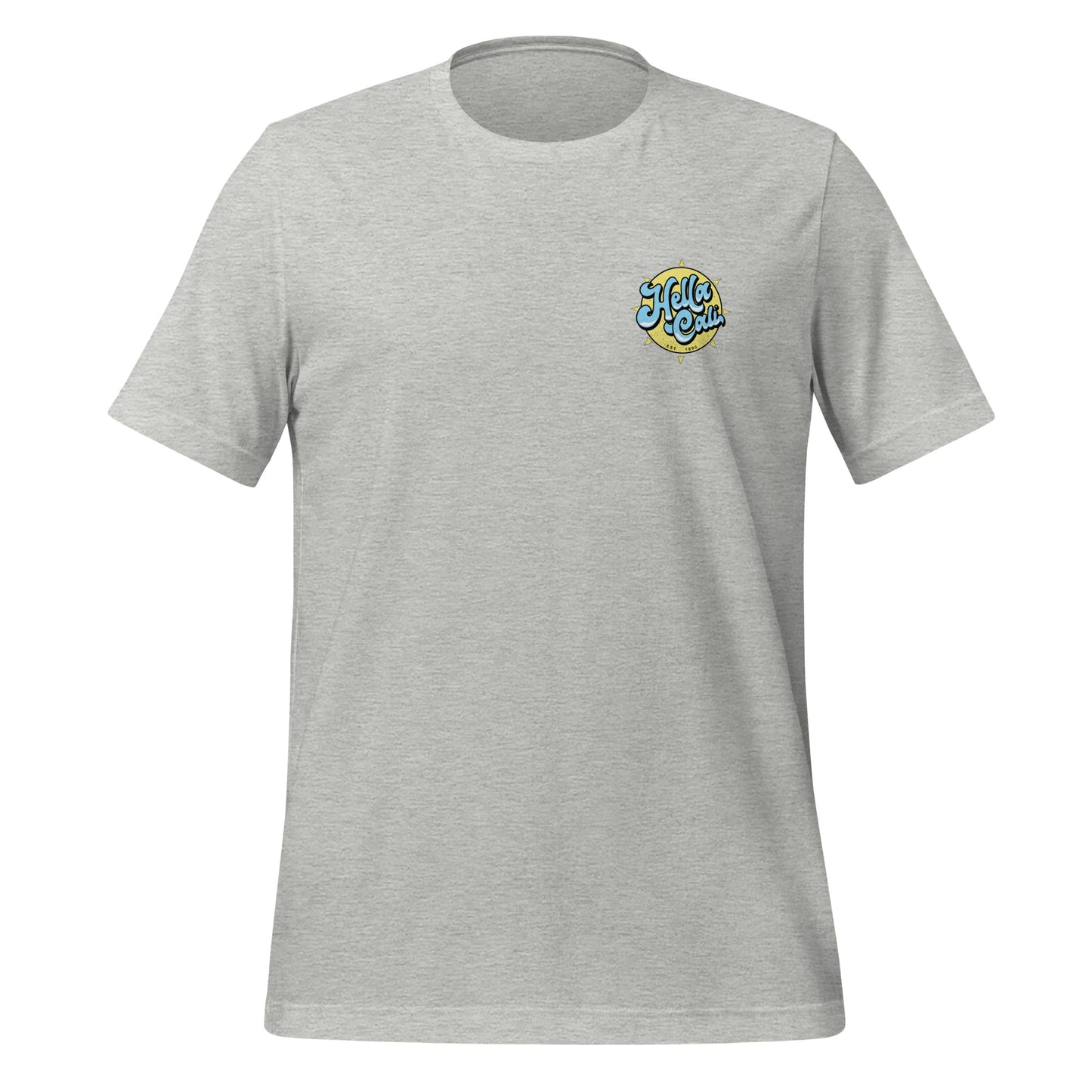 Hella Cali Shirt (Blue, White, Yellow Logo)