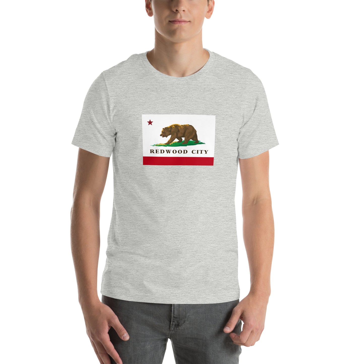 Redwood City CA Flag T-shirt