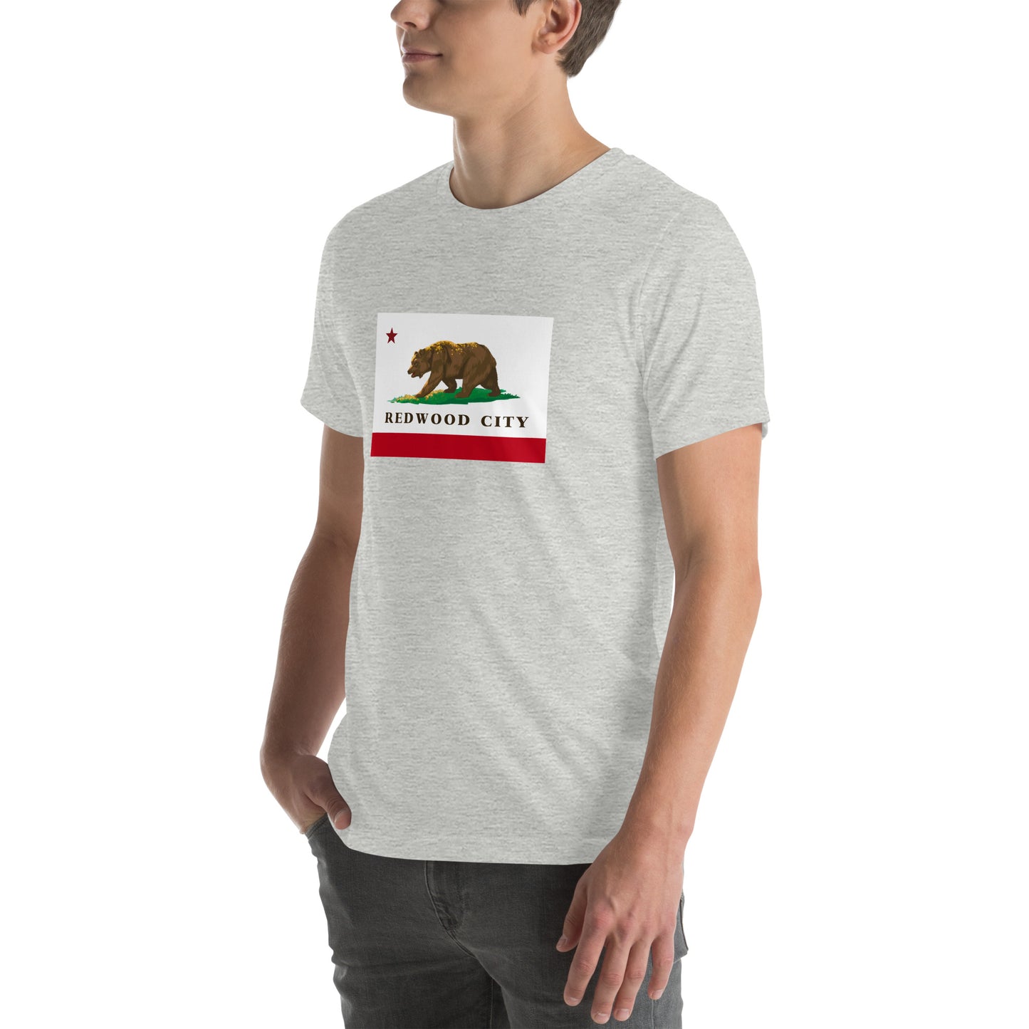 Redwood City CA Flag T-shirt