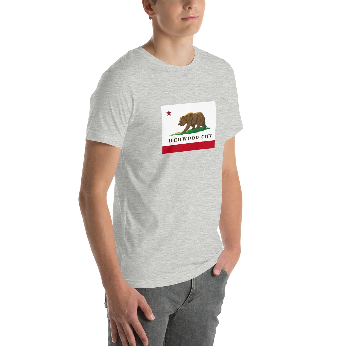 Redwood City CA Flag T-shirt