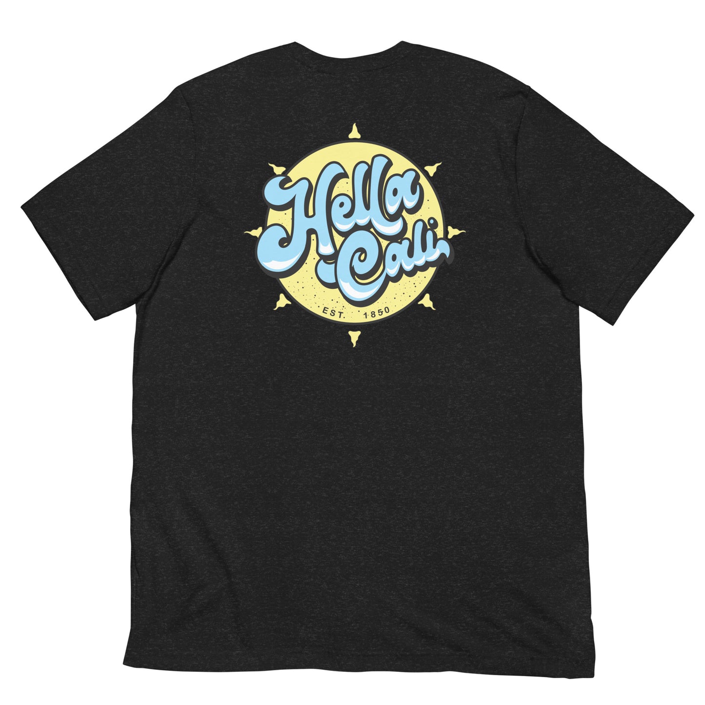 Hella Cali Shirt (Blue, White, Yellow Logo)