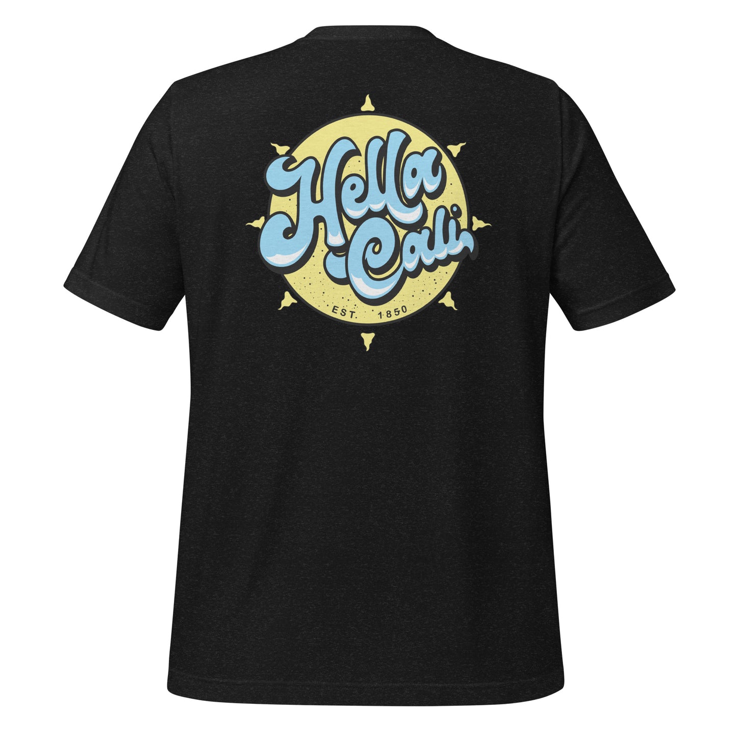 Hella Cali Shirt (Blue, White, Yellow Logo)