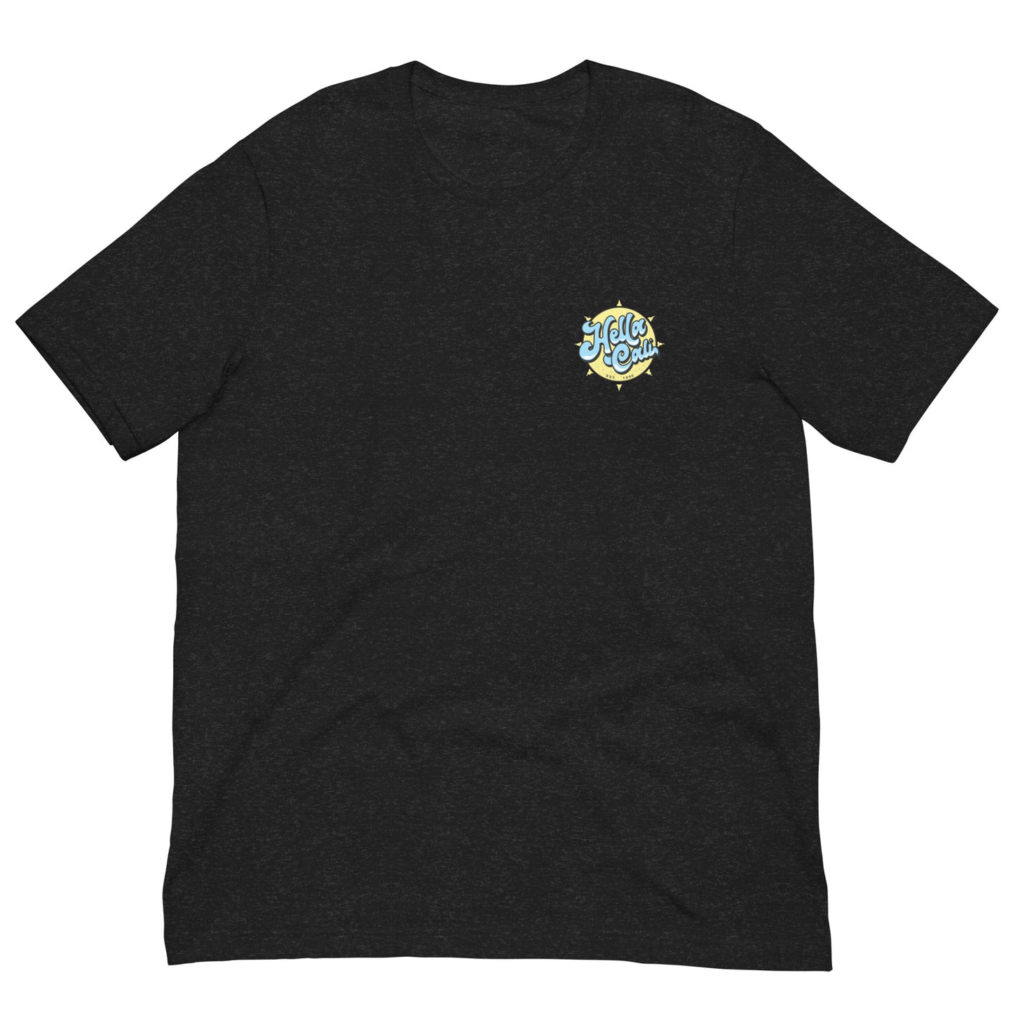 Hella Cali Shirt (Blue, White, Yellow Logo)