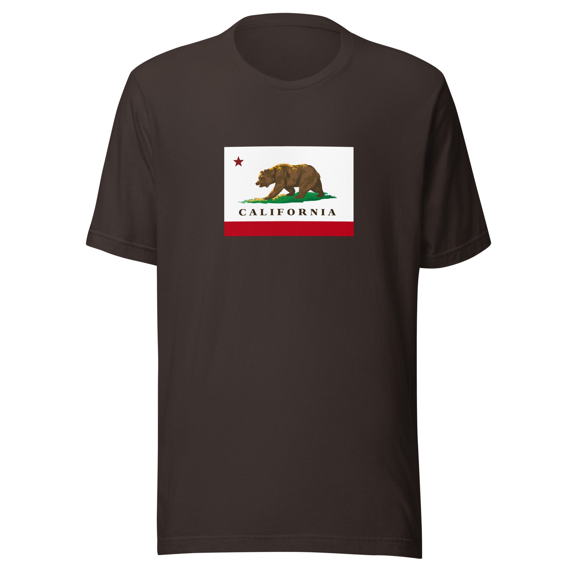 Brown California Flag Shirt