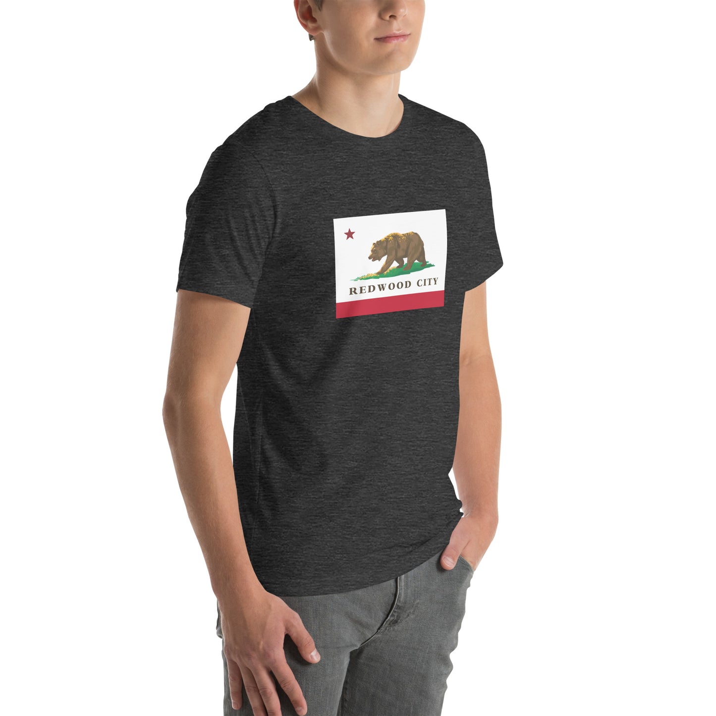 Redwood City CA Flag T-shirt