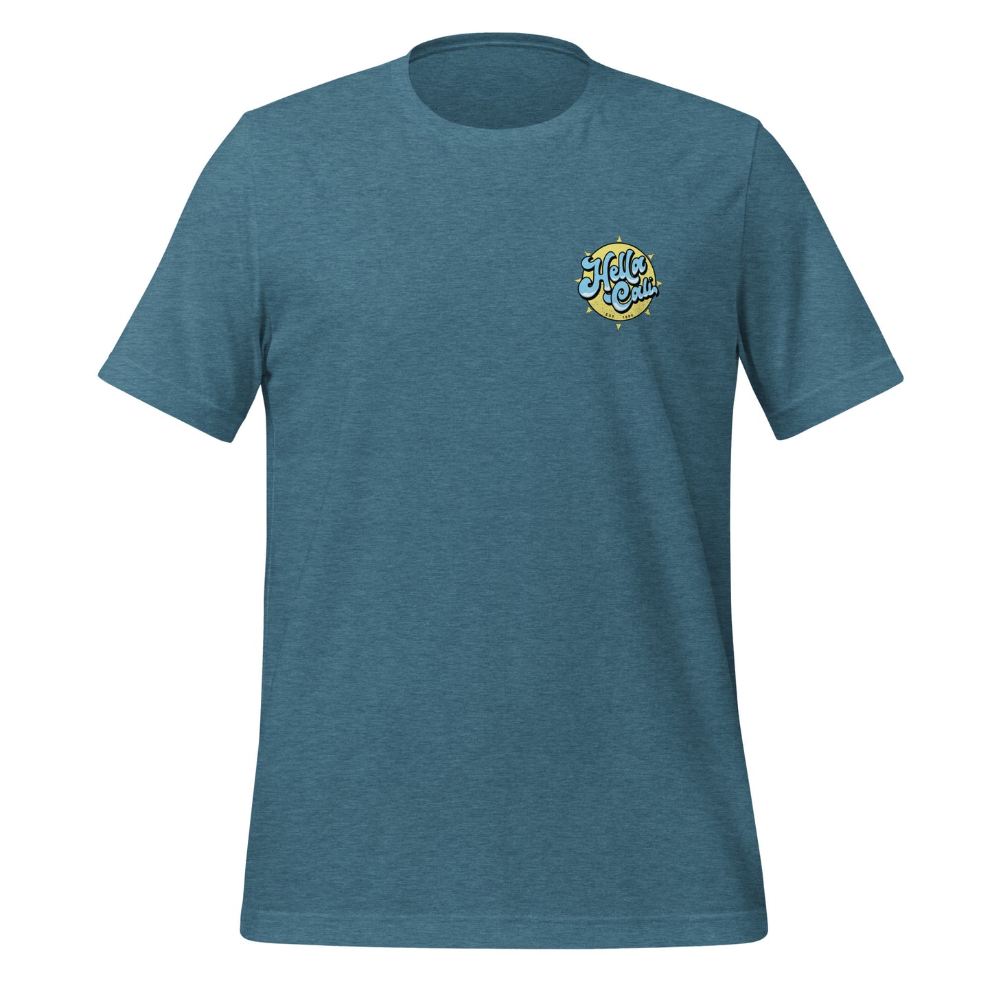 Hella Cali Shirt (Blue, White, Yellow Logo)