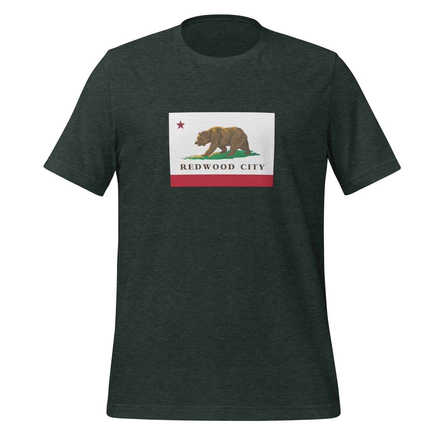 Redwood City CA Flag T-shirt