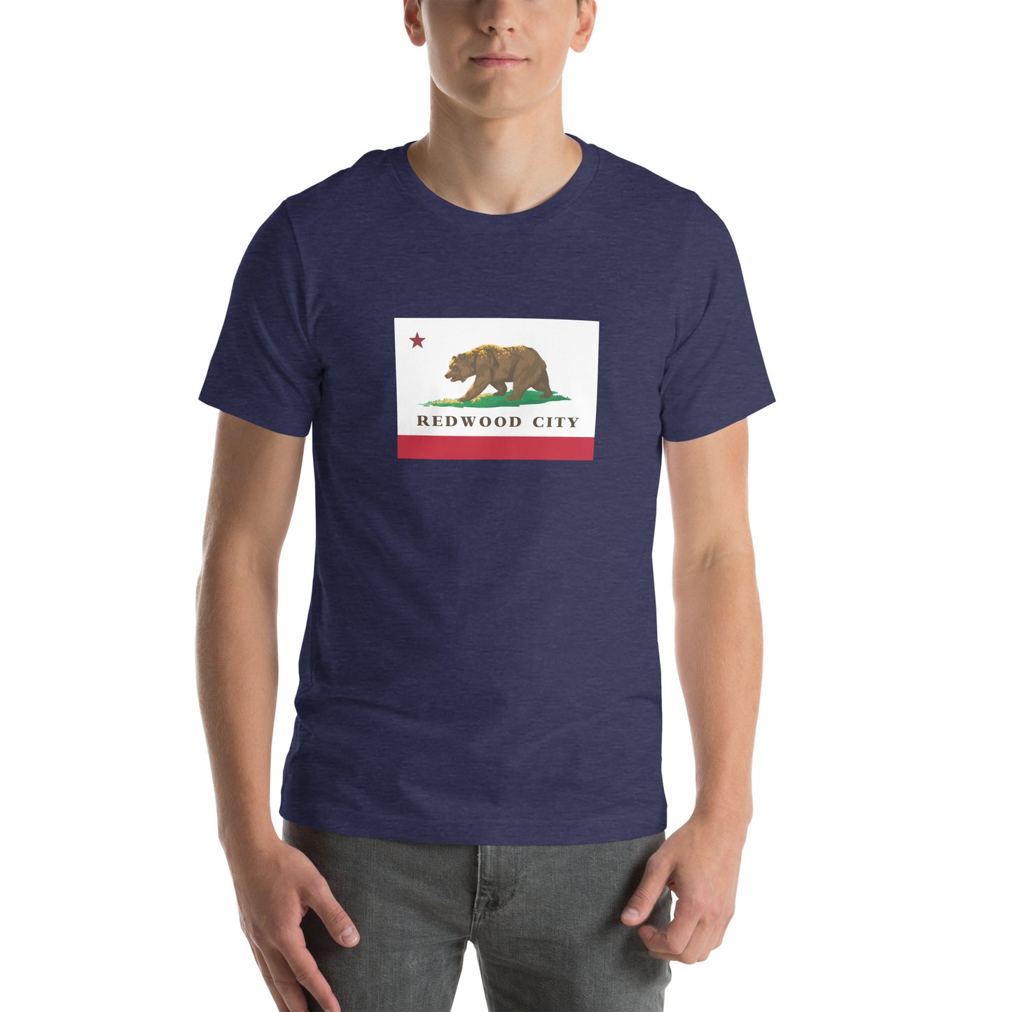 Redwood City CA Flag T-shirt