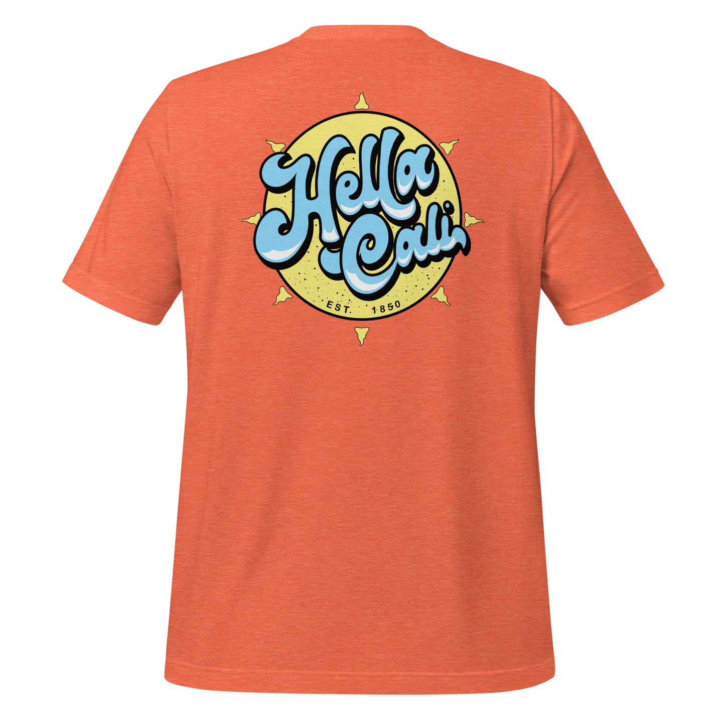 Hella Cali Shirt (Blue, White, Yellow Logo)