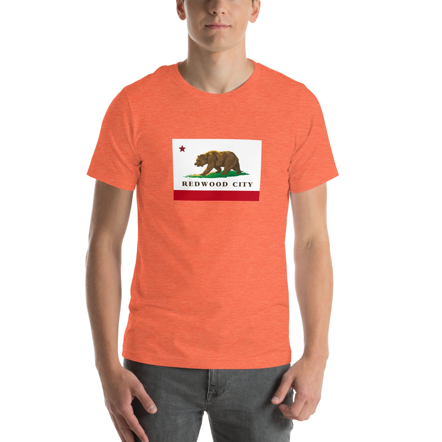 Redwood City CA Flag T-shirt