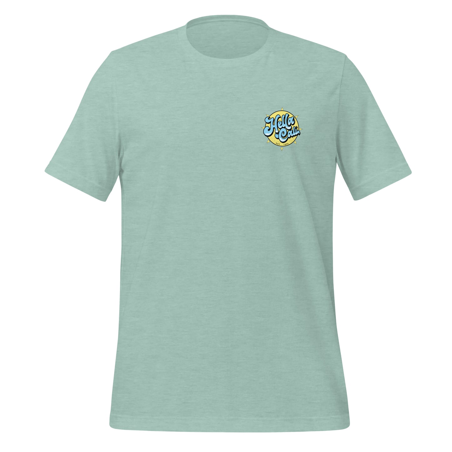 Hella Cali Shirt (Blue, White, Yellow Logo)