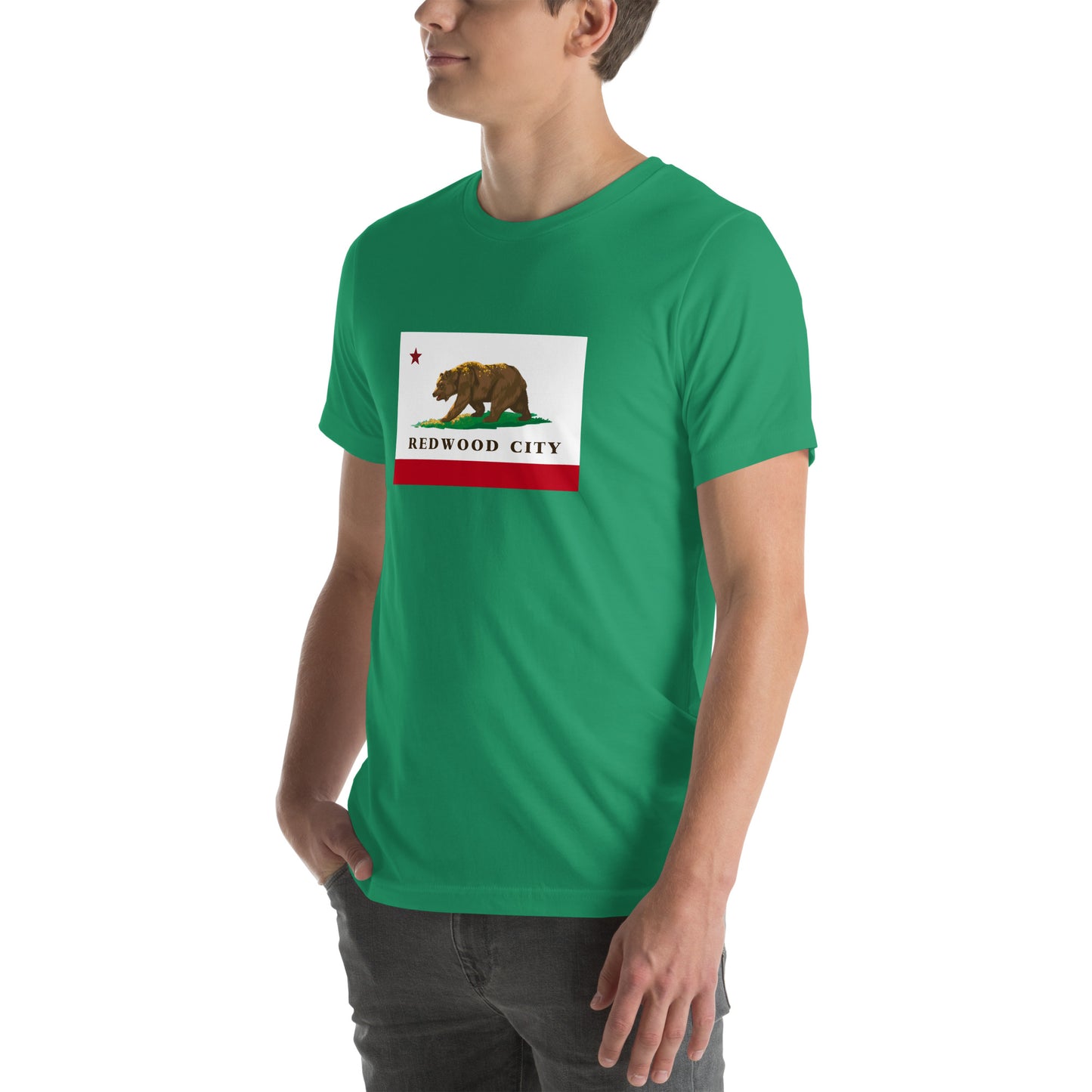 Redwood City CA Flag T-shirt