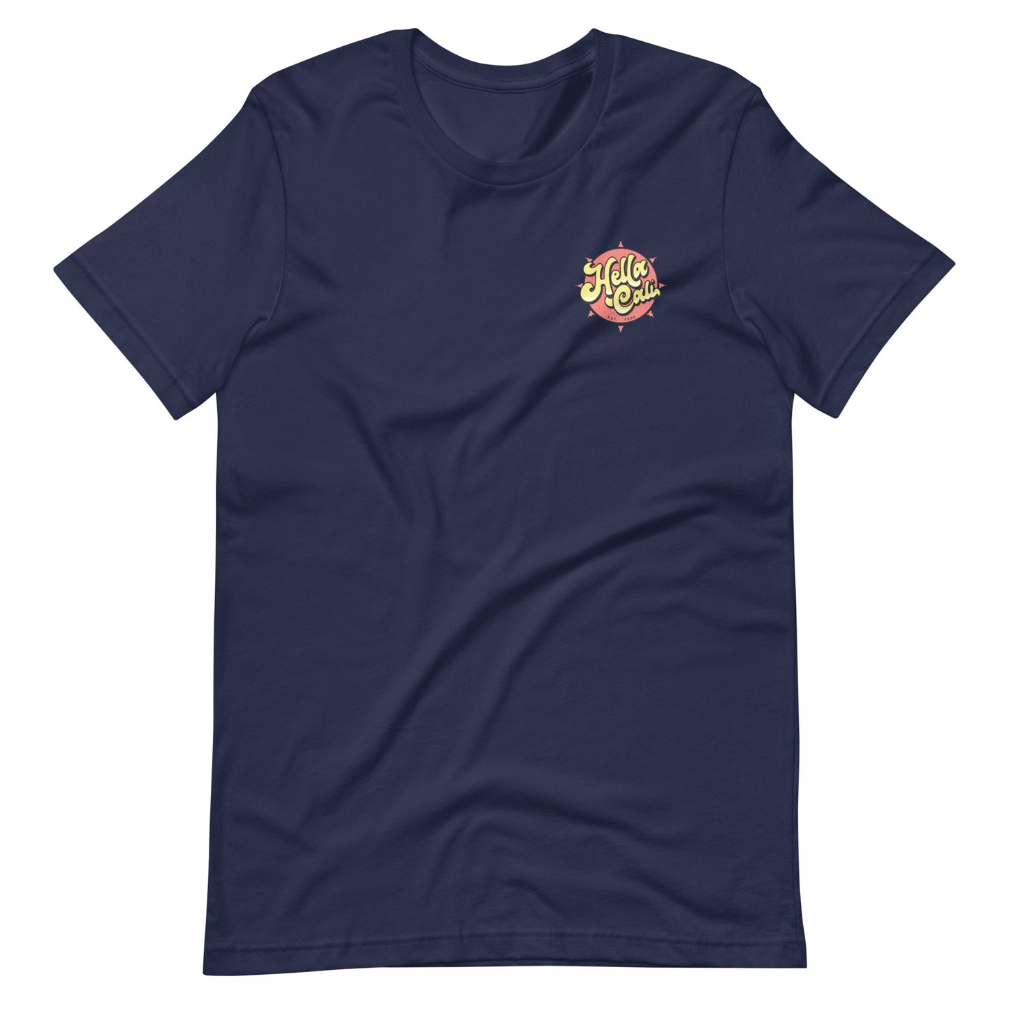 Navy Blue Hella Cali Shirt Orange Sun