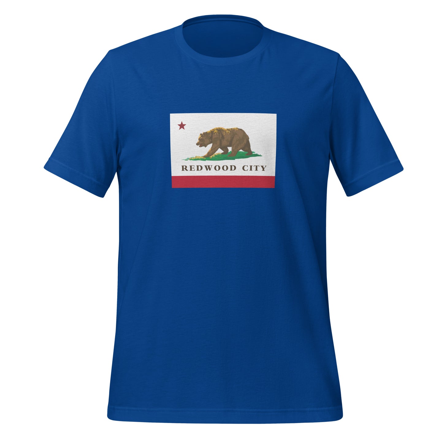 Redwood City CA Flag T-shirt