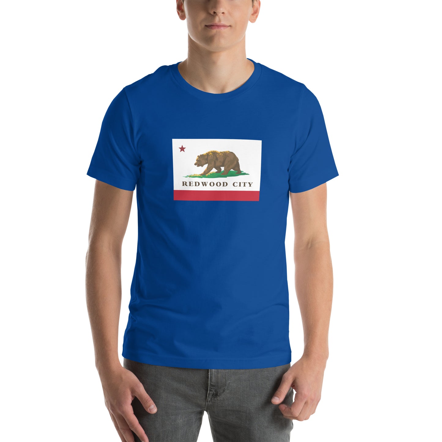 Redwood City CA Flag T-shirt