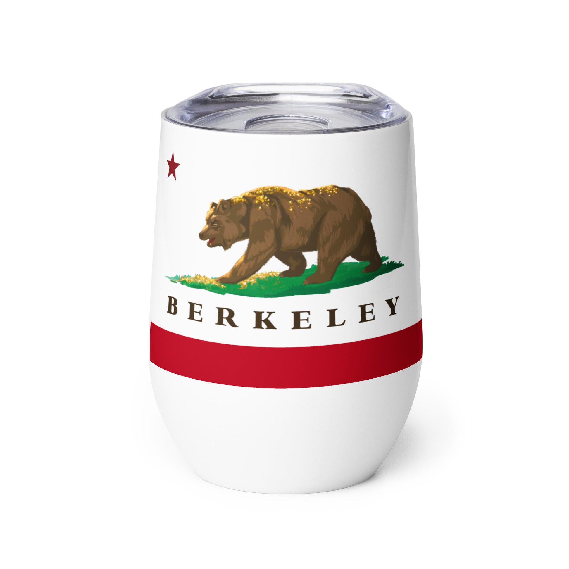 Berkeley CA Wine tumbler - CAFlags