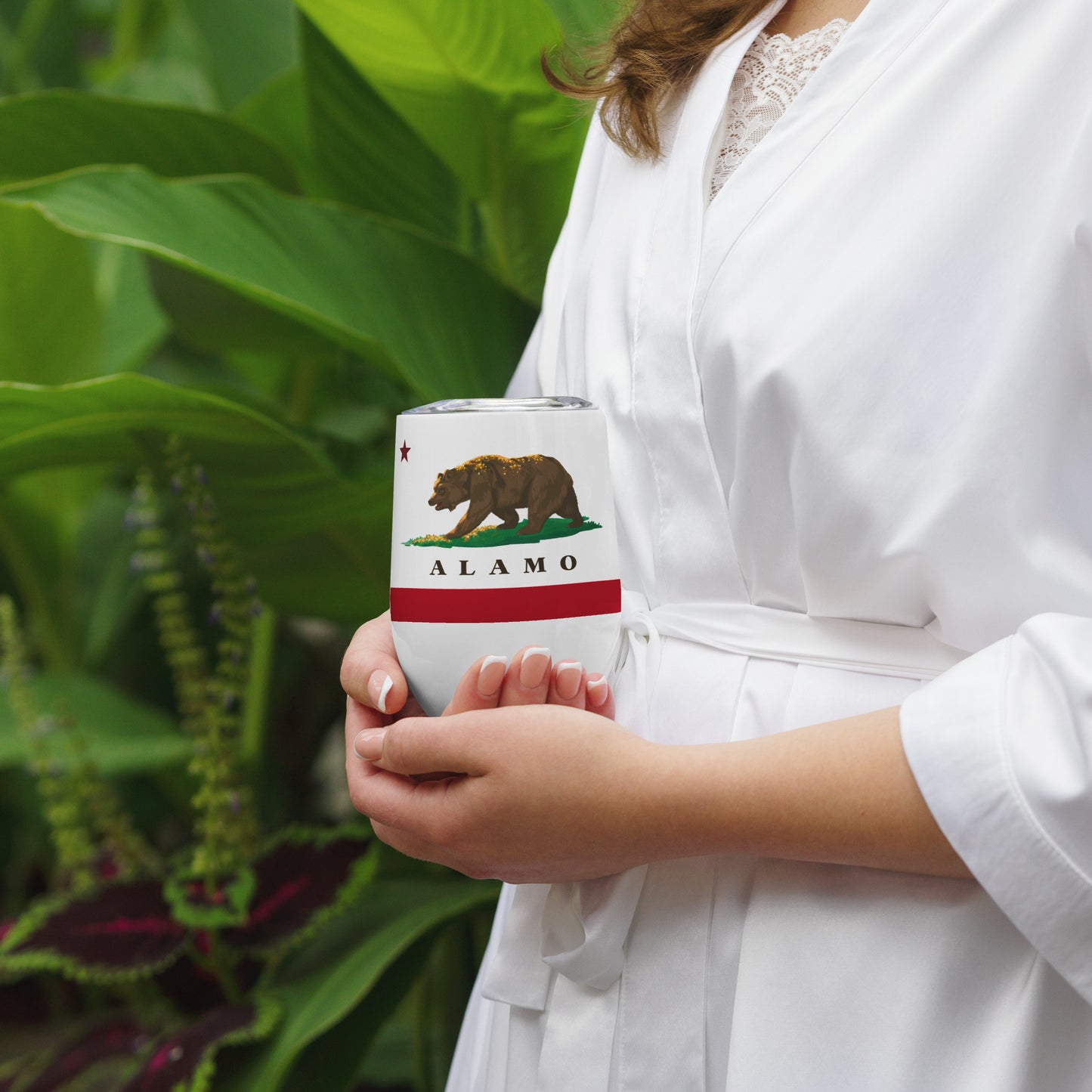 Alamo CA Wine tumbler - CAFlags