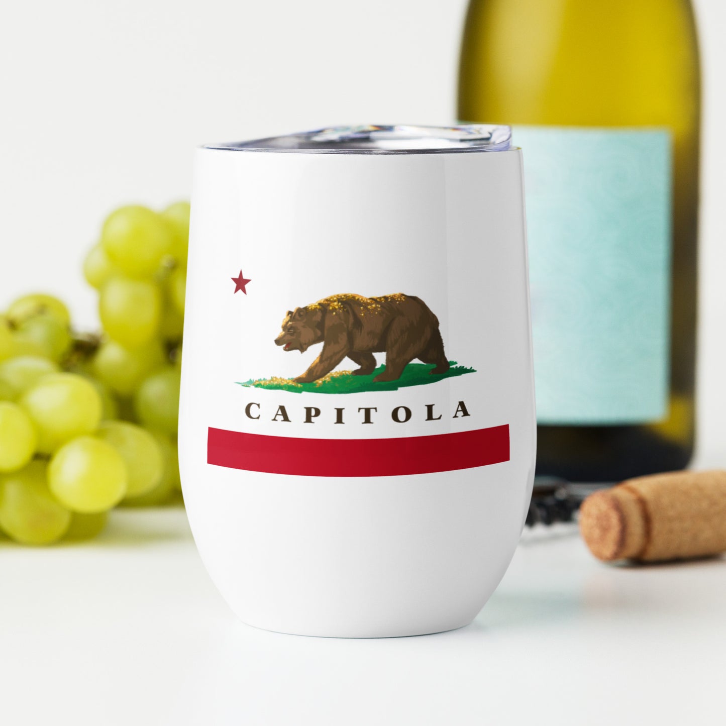 Capitola Santa Cruz Wine tumbler