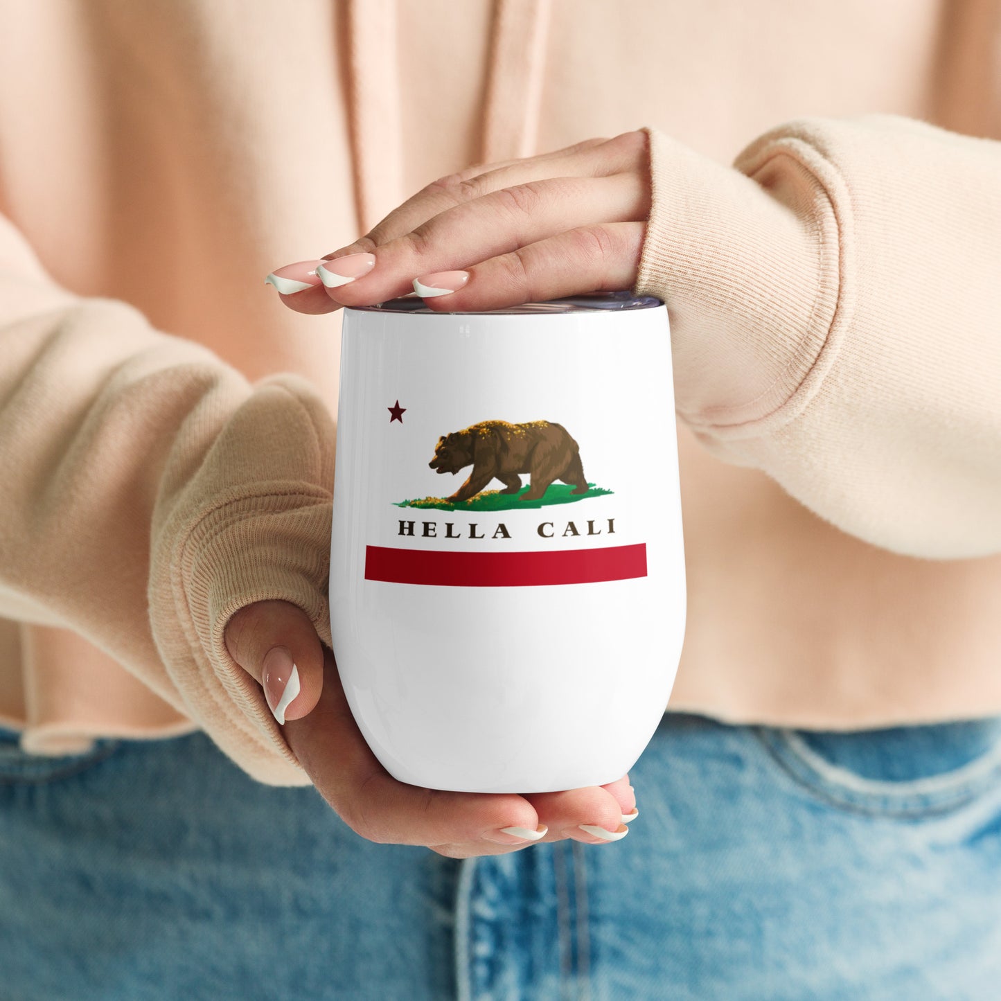 Hella Cali Wine tumbler