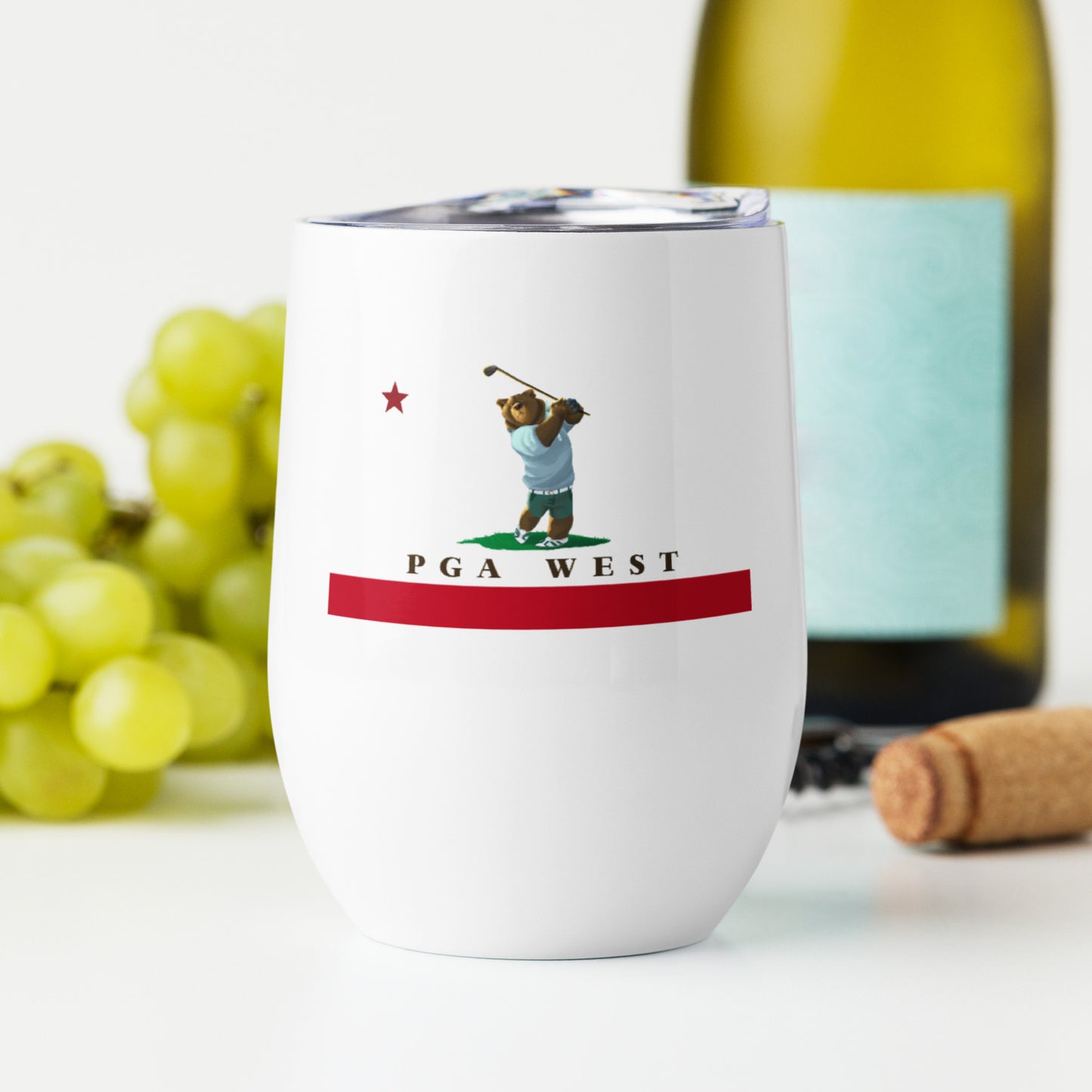 PGA West CA Wine tumbler