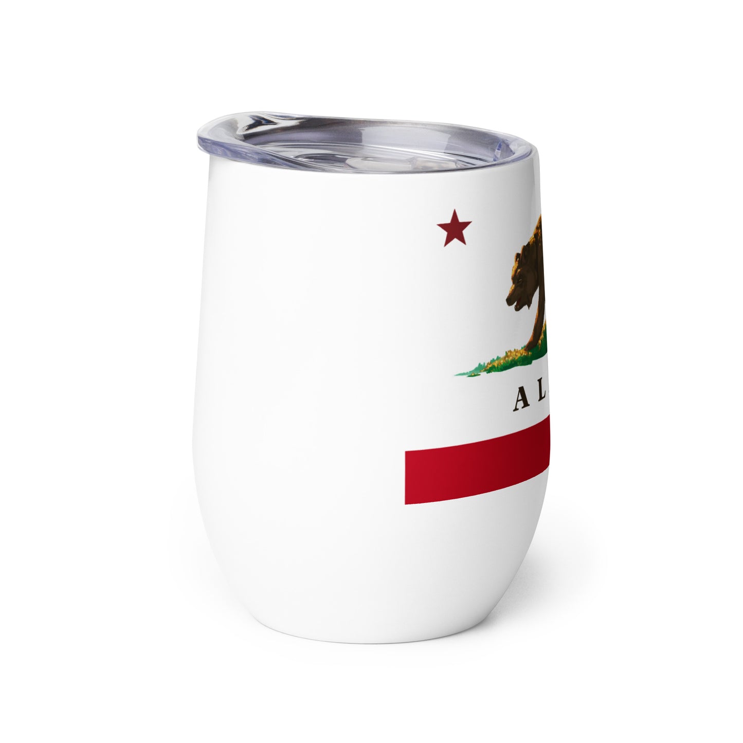 Alamo CA Wine tumbler - CAFlags