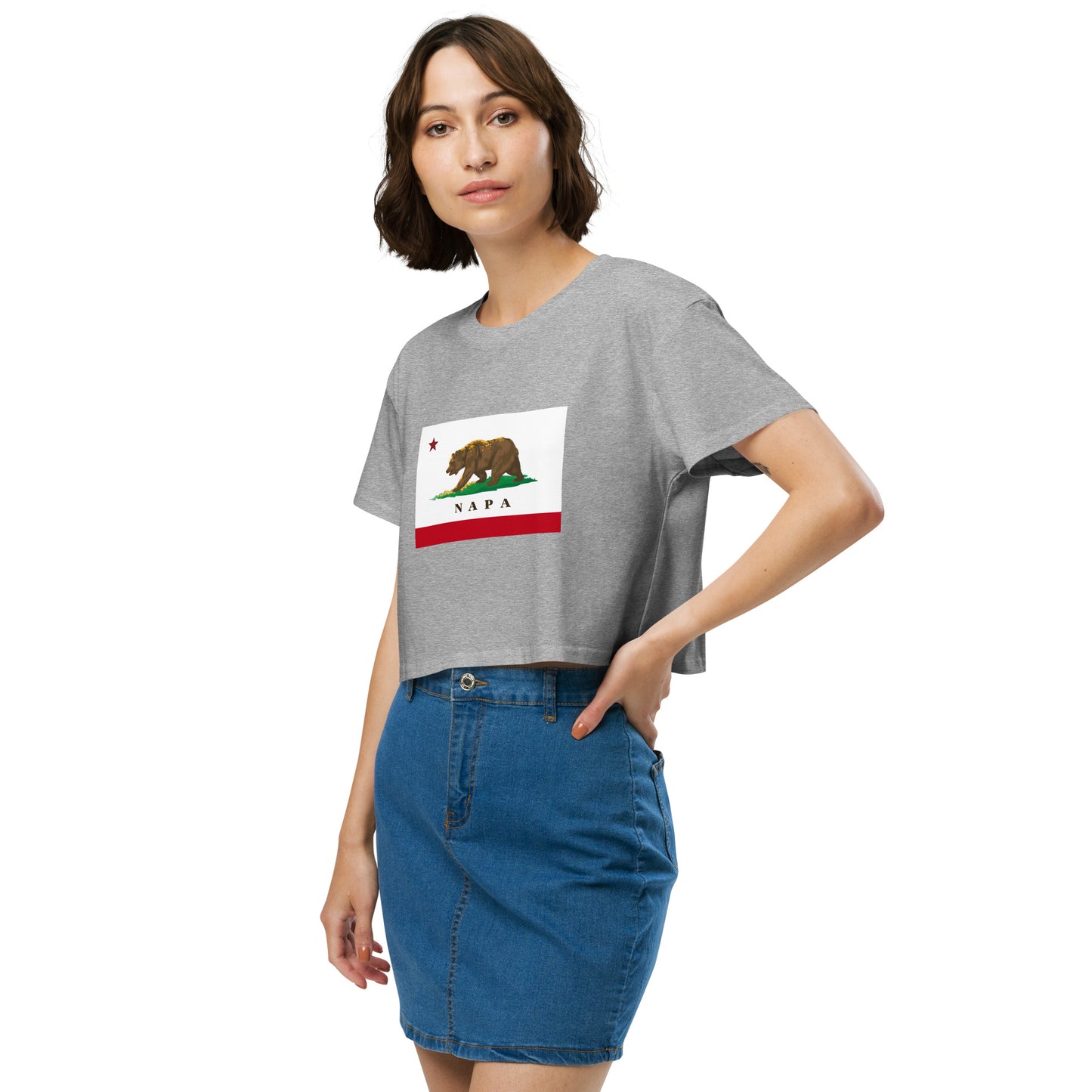 Napa CA Women’s crop top - CAFlags