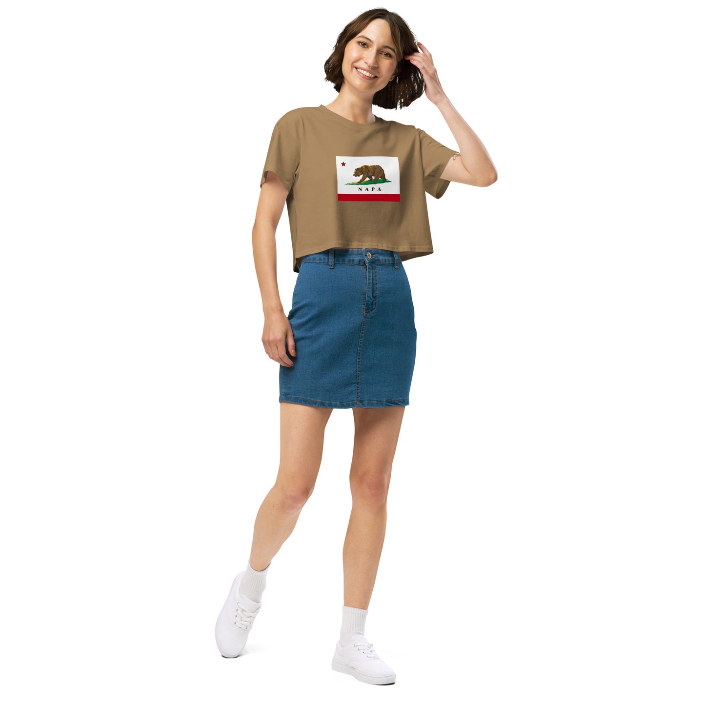 Napa CA Women’s crop top - CAFlags