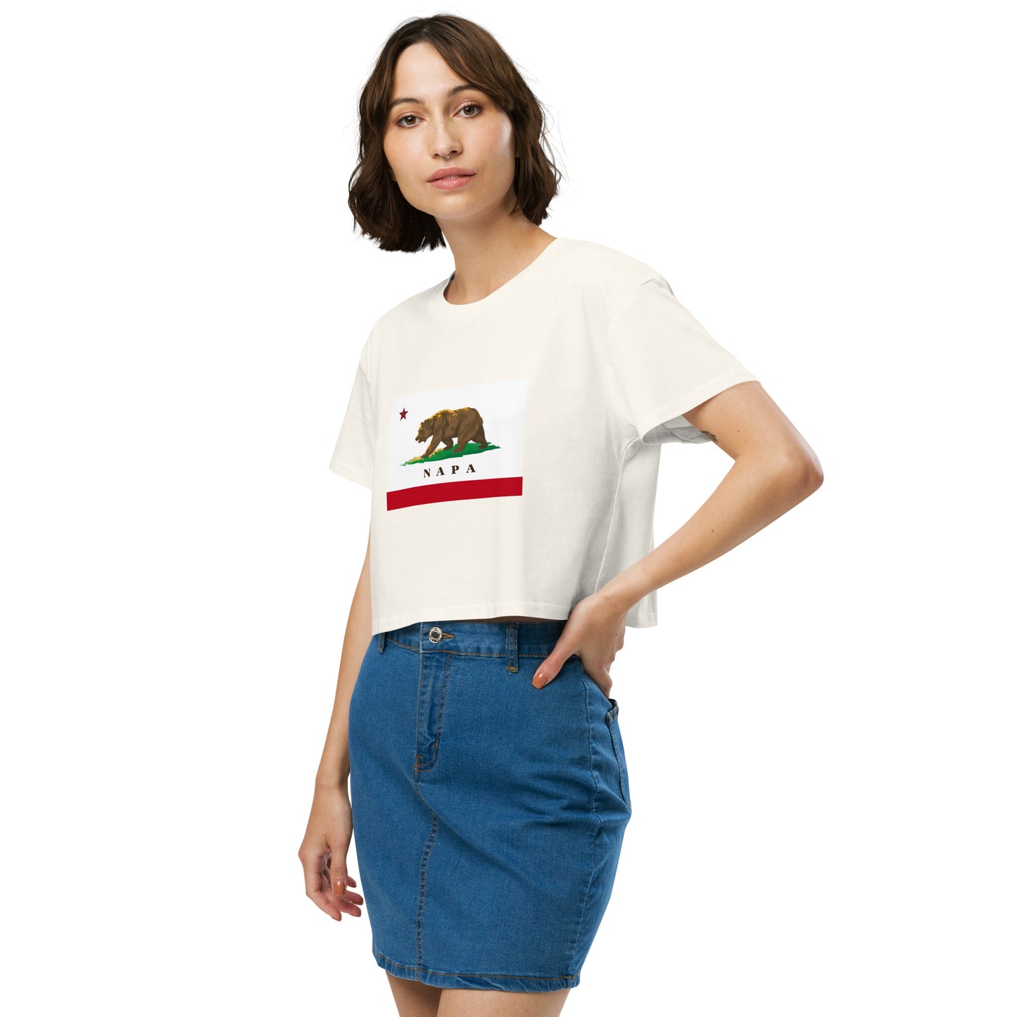 Napa CA Women’s crop top - CAFlags