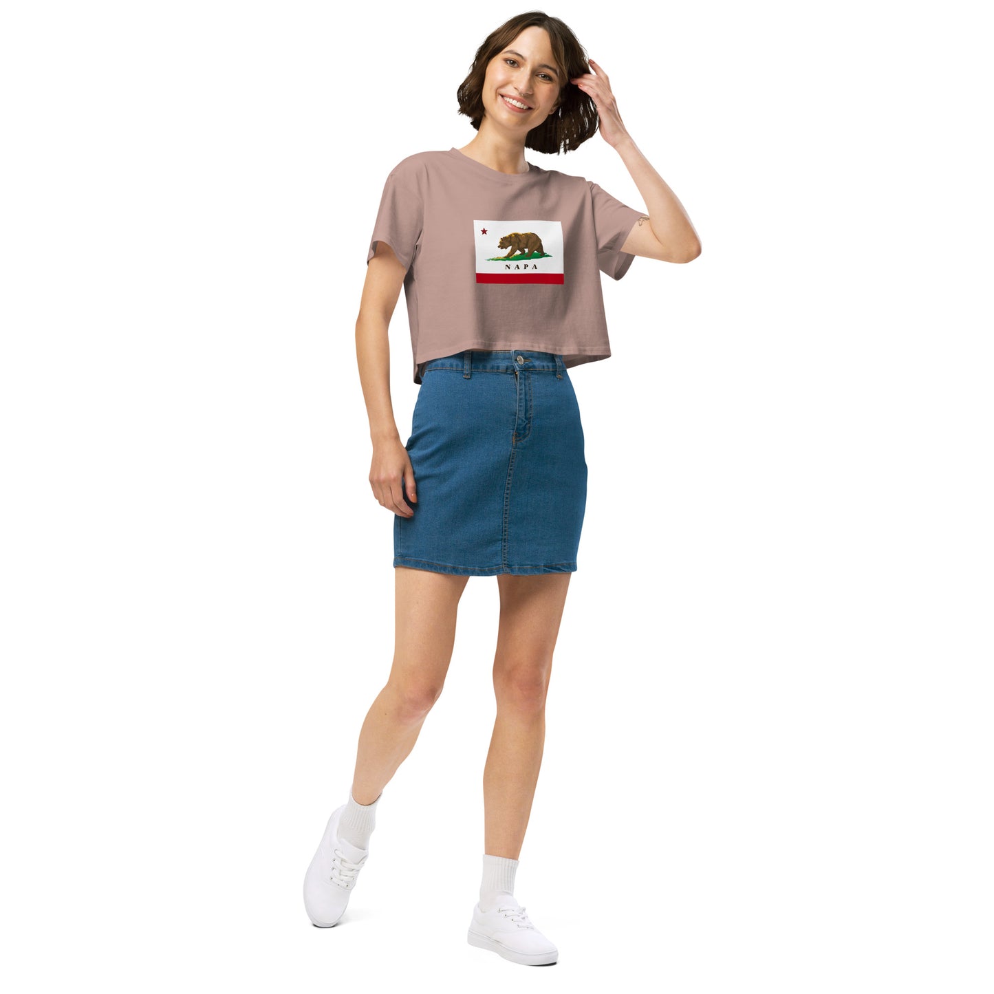 Napa CA Women’s crop top - CAFlags