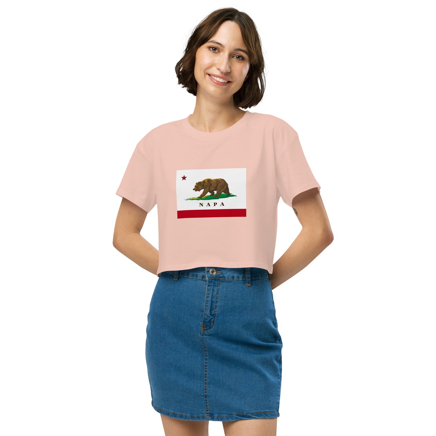 Napa CA Women’s crop top - CAFlags