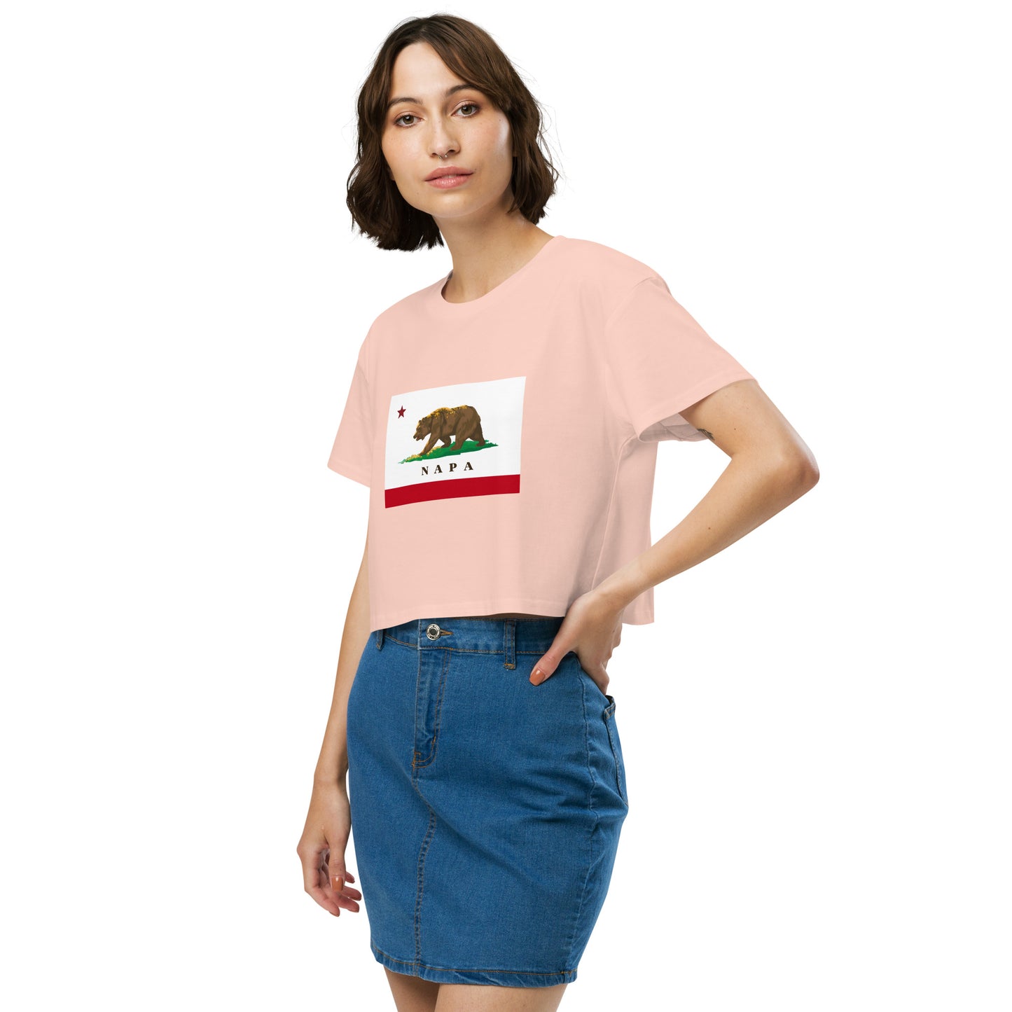 Napa CA Women’s crop top - CAFlags