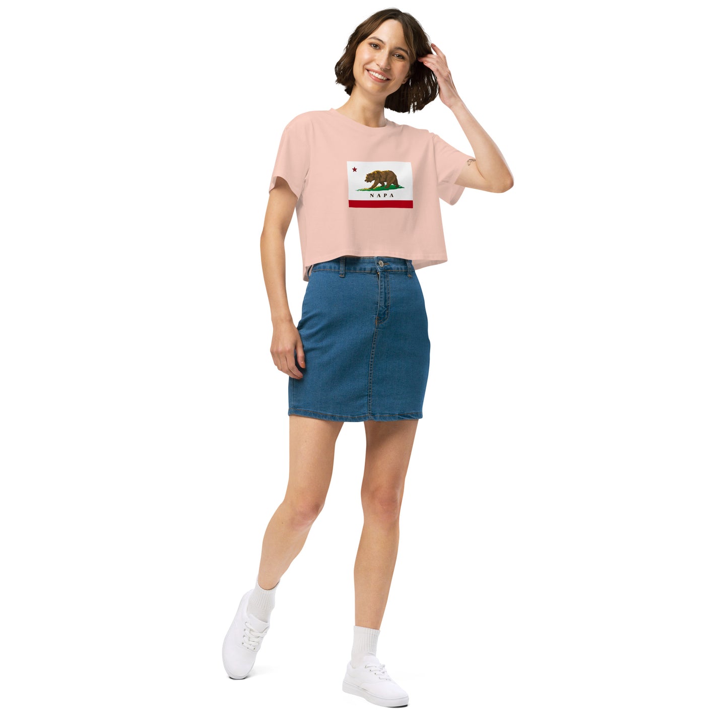 Napa CA Women’s crop top - CAFlags